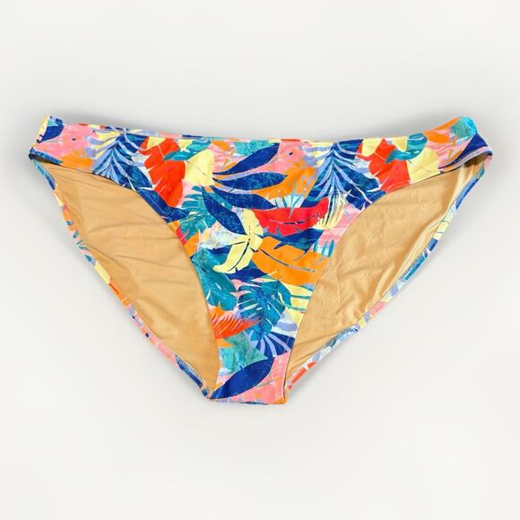 Old Navy Other - Old Navy Bikini Bottoms Women’s 4X Tropical Leaf Print Lined Swim Brief Beach
